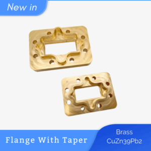Brass flange with taper